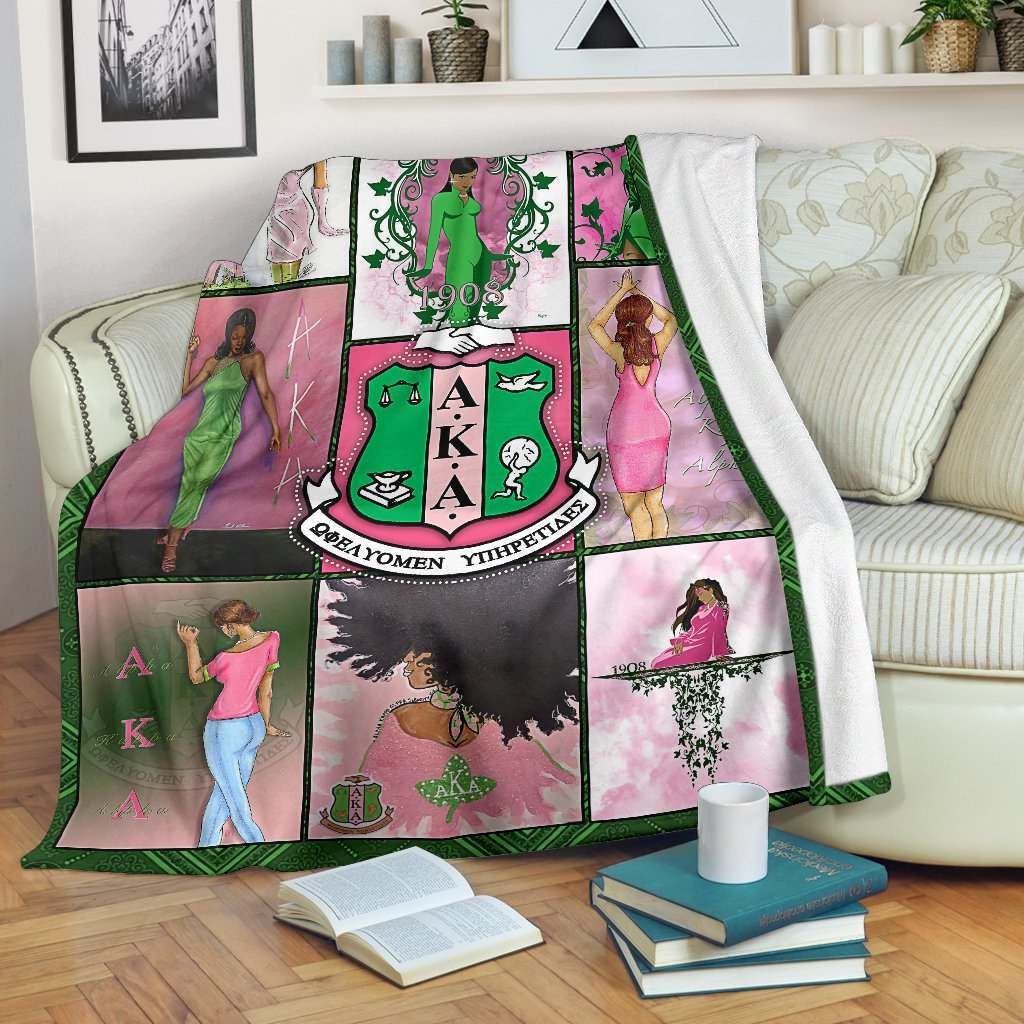 Alpha Kappa Alpha Cl180901Mdf Fleece Blanket