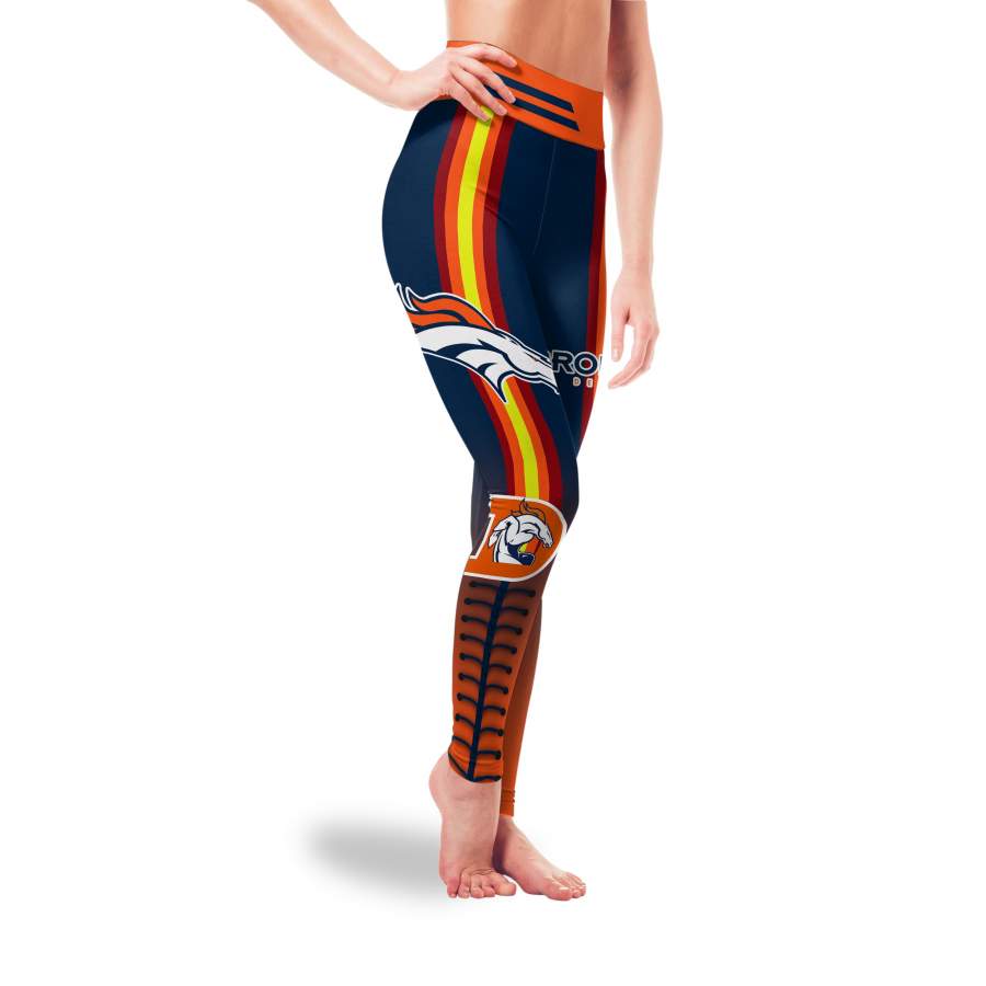 Twins Logo Denver Broncos Leggings For Fans