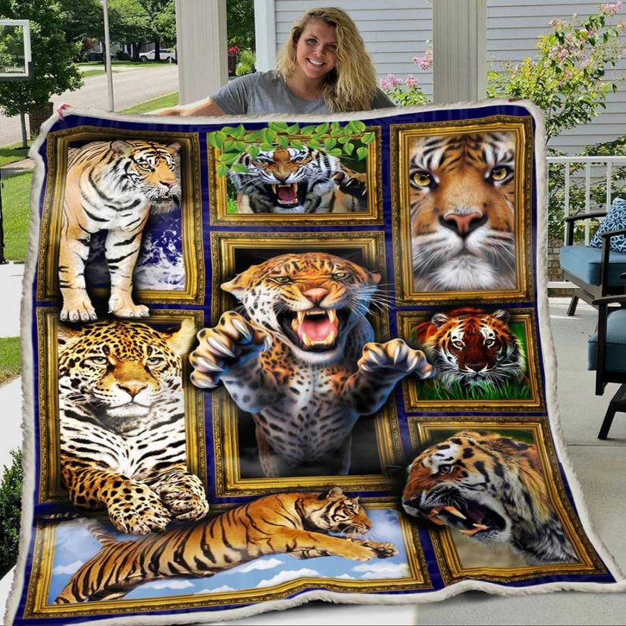 3D Huge Tiger Blanket