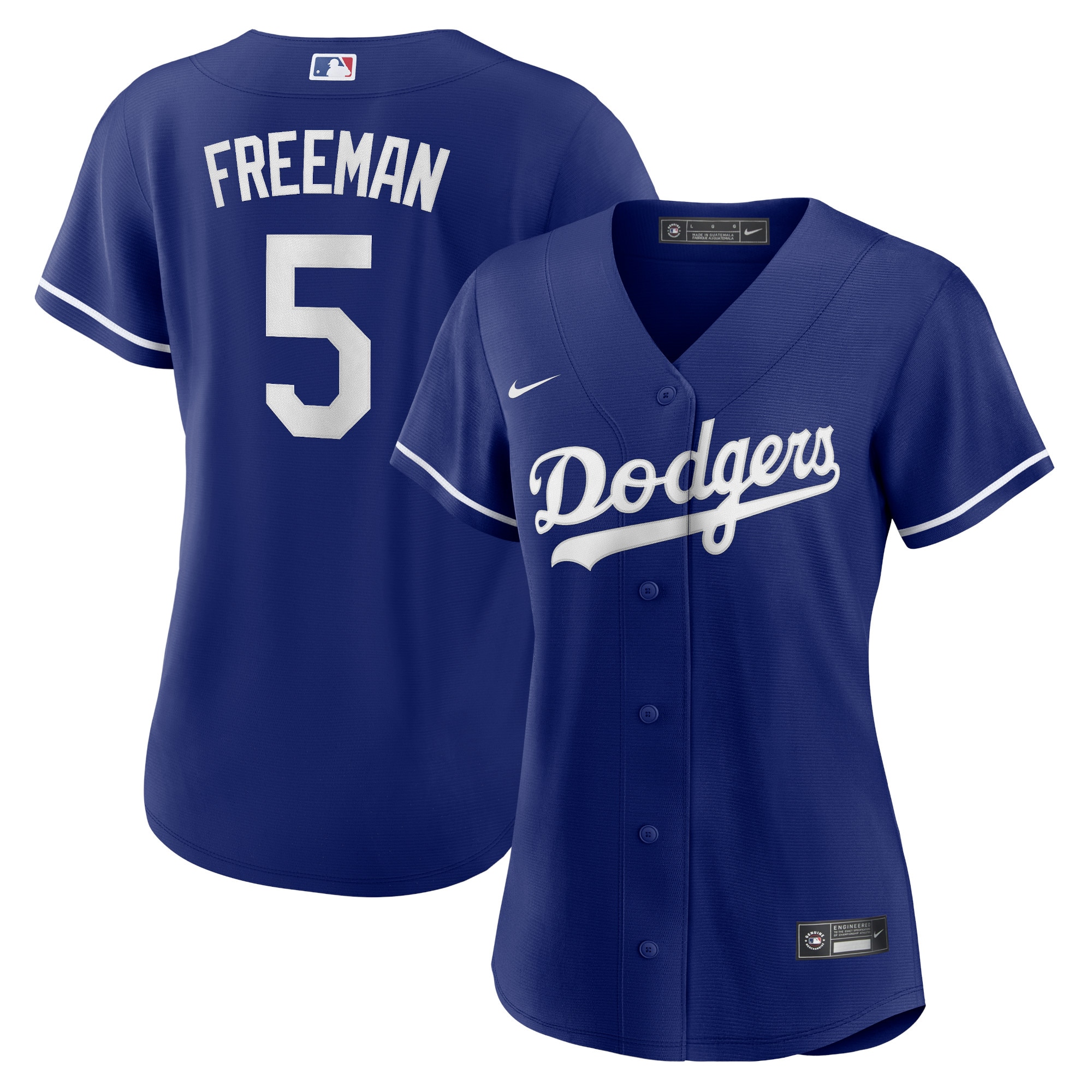 Women’s Los Angeles Dodgers Freddie Freeman Royal Alternate Player Jersey