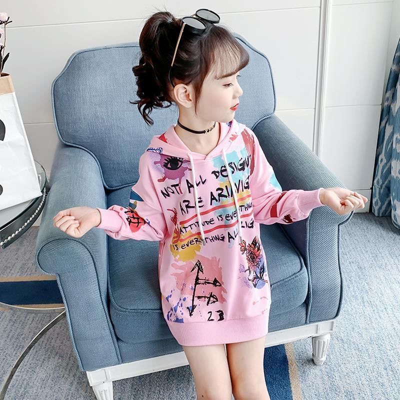 Casual Sring Autumn Tops Hoodies Girls Sweatshirts Jacket Coat Kids Overcoat Outwear Teenager Wedding Party Dress alx