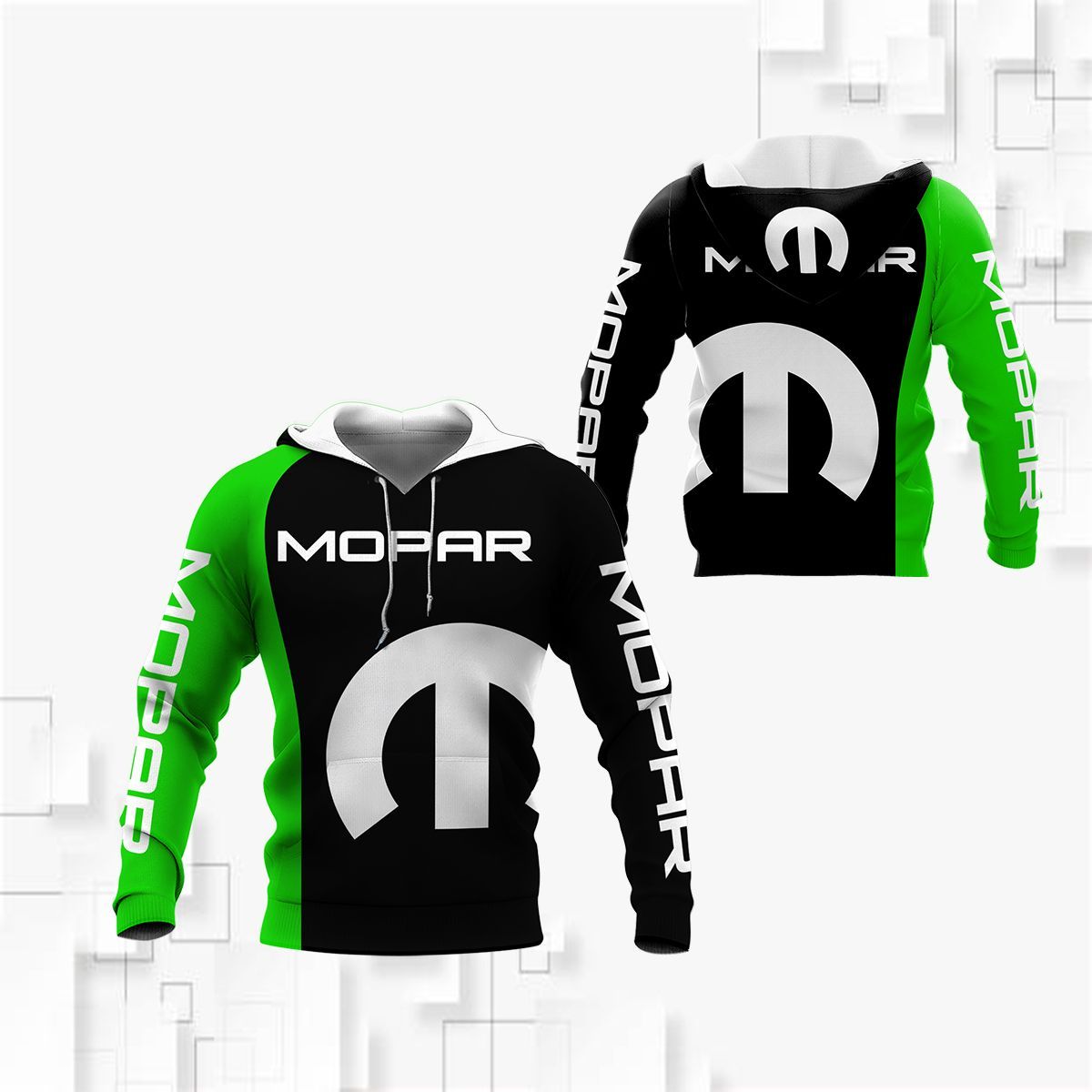 3D All Over Printed Mopar TNC-NH Shirts Ver 2 (Green)