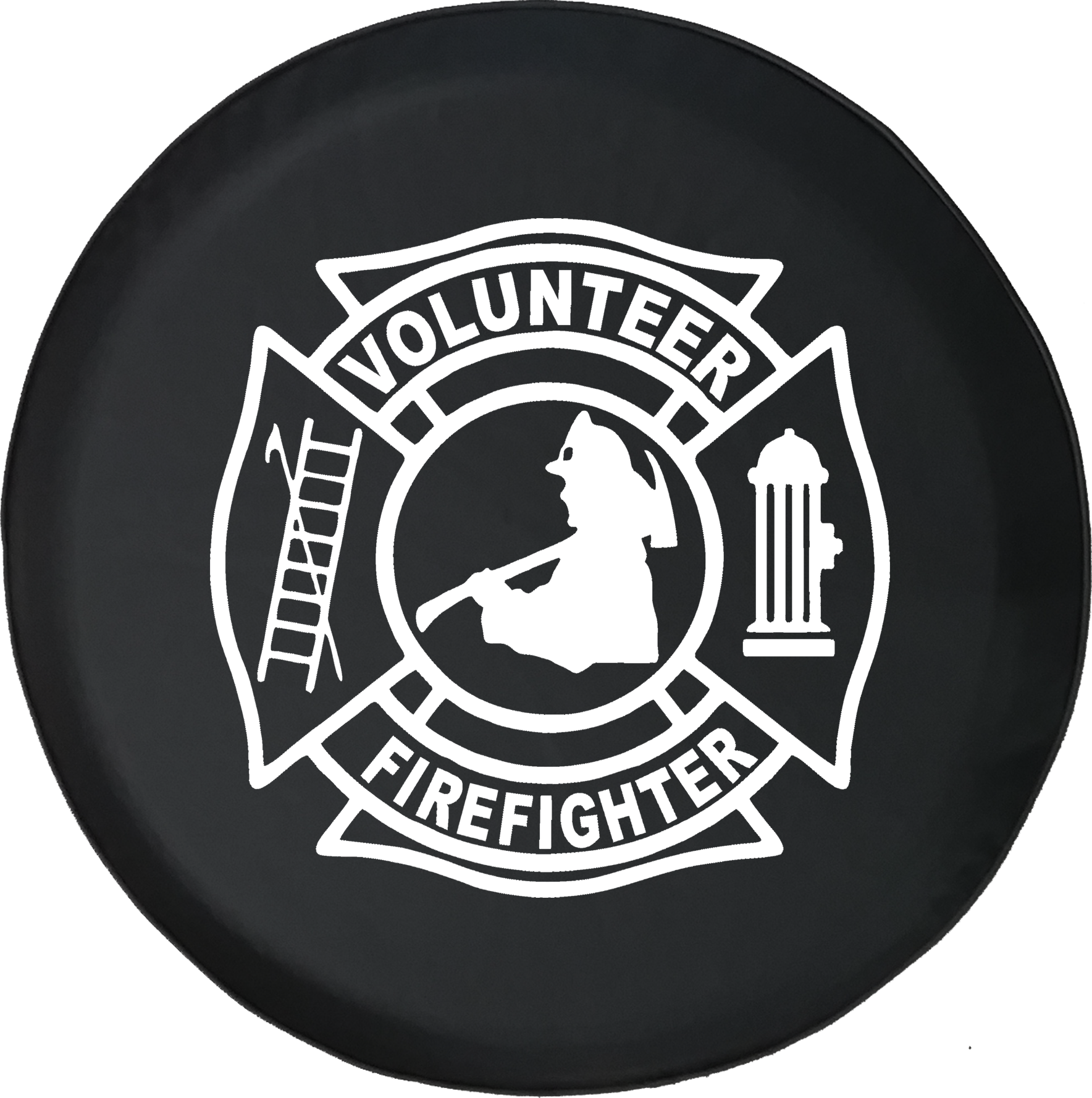 Volunteer Firefighter Emtoffroad Jeep Rv Camper Spare Tire Cover S198