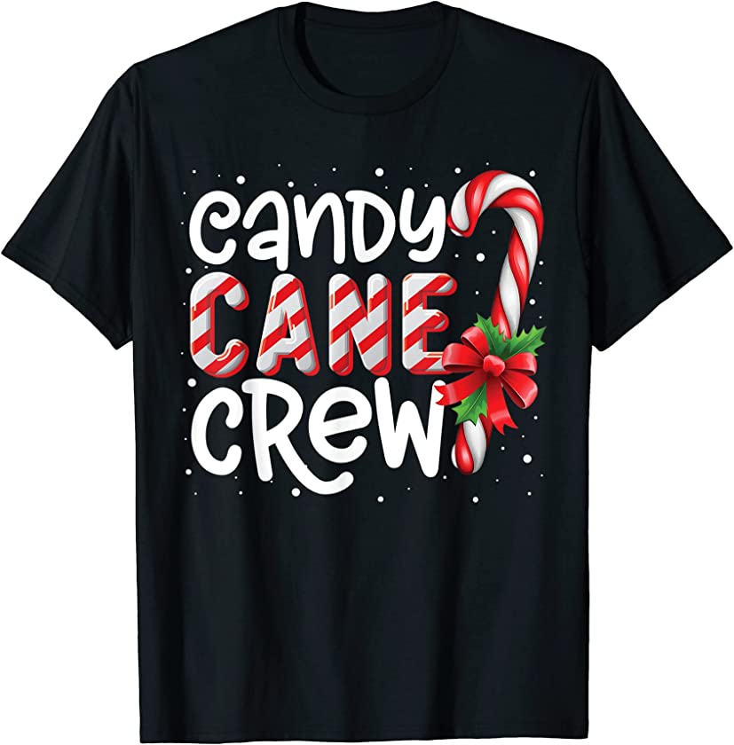 Candy Cane Crew Funny Matching Christmas Candy Lover X-mas T-Shirt