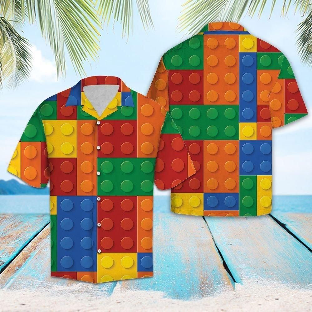 Lego Aloha Hawaii Shirt Colorful Short Sleeve Summer Beach Casual For Men And Women Ha6107