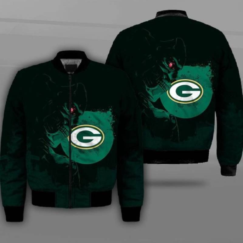 National football league green bay packers terminator all over printed shirt – maria