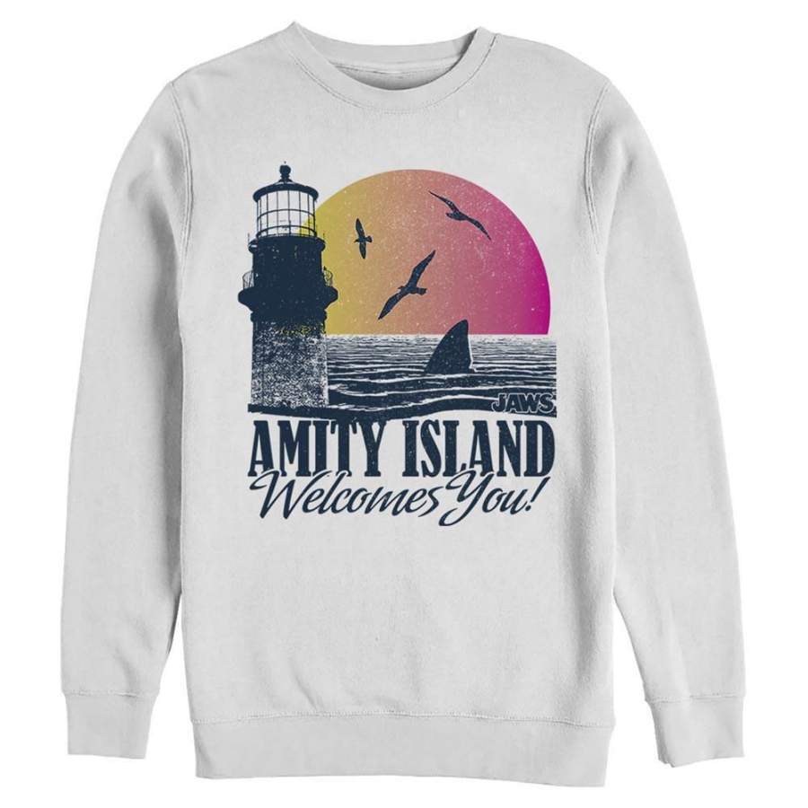 Amity Island Tourism – Jaws  White Pullover Fleece