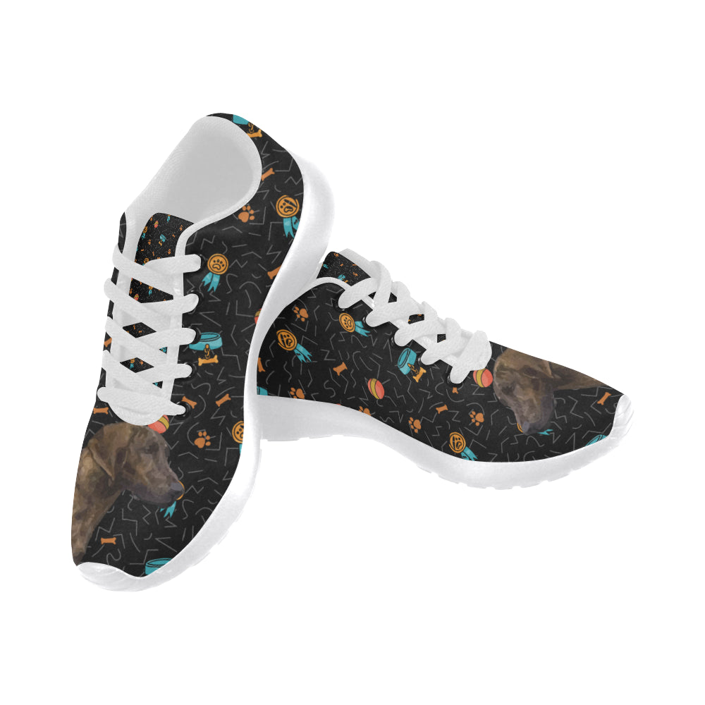 Plott Hound Dog White Sneakers for Women