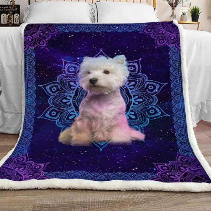 Westie Dog Sherpa Blanket JR3101 71O43