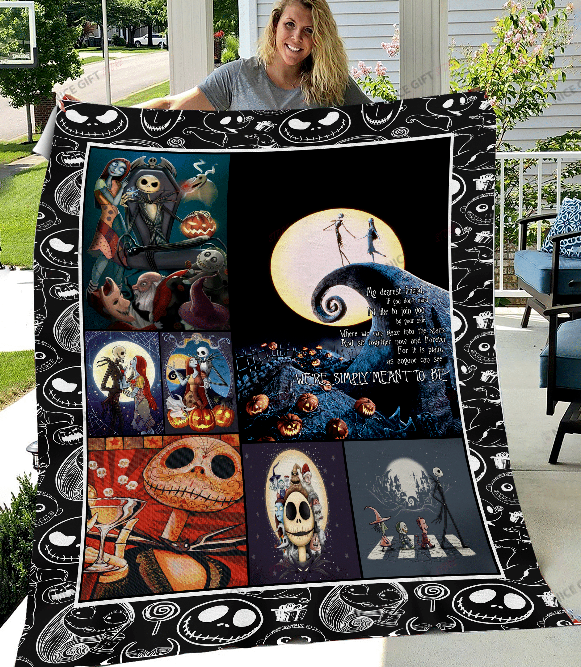 We’Re Simply Meant To Be Fleece Blanket Blk-E3Q0