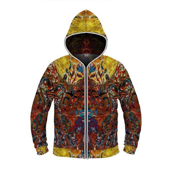 LIQUID NIRVANA by David Fettner LIGHT UP HOODIE