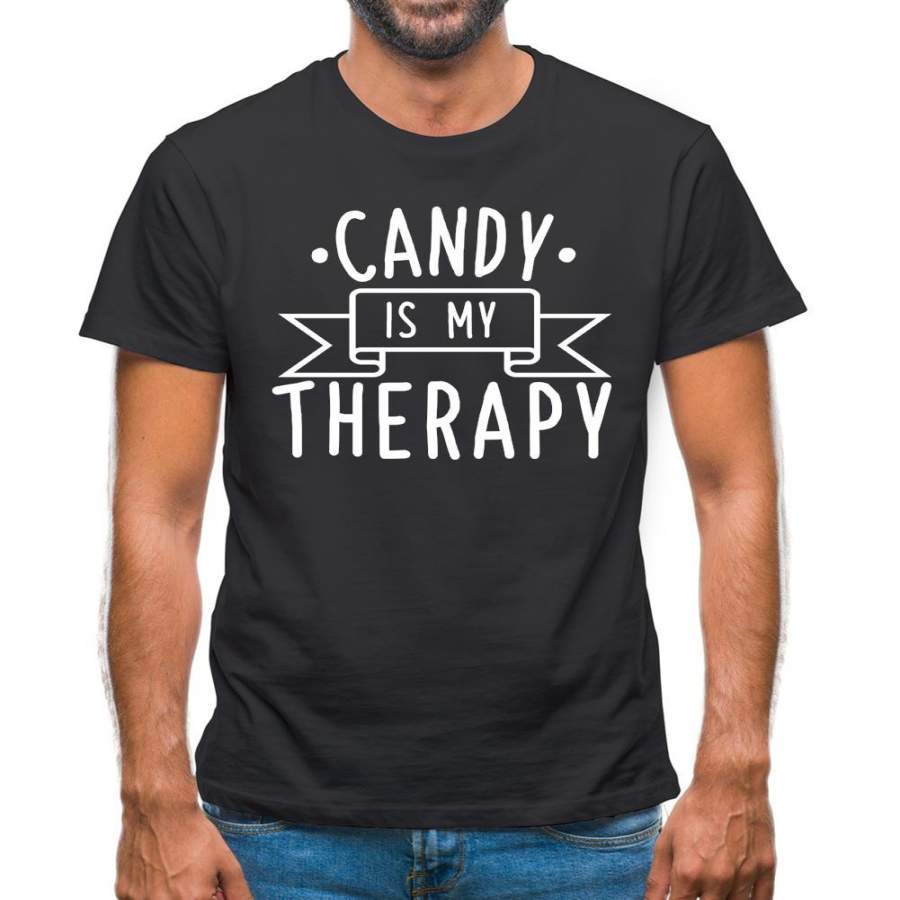 Candy Is My Therapy Mens T-Shirt