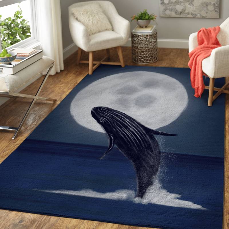 Whale jump – Animals Area Rug Carpet