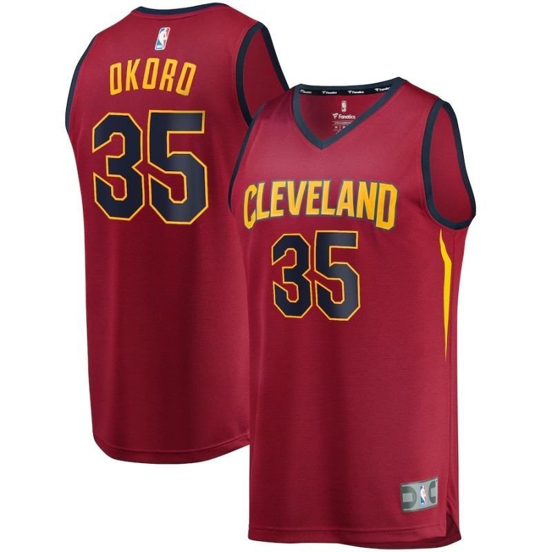 Cleveland Cavaliers Isaac Okoro #35 NBA 2020 New Arrival Red Jersey