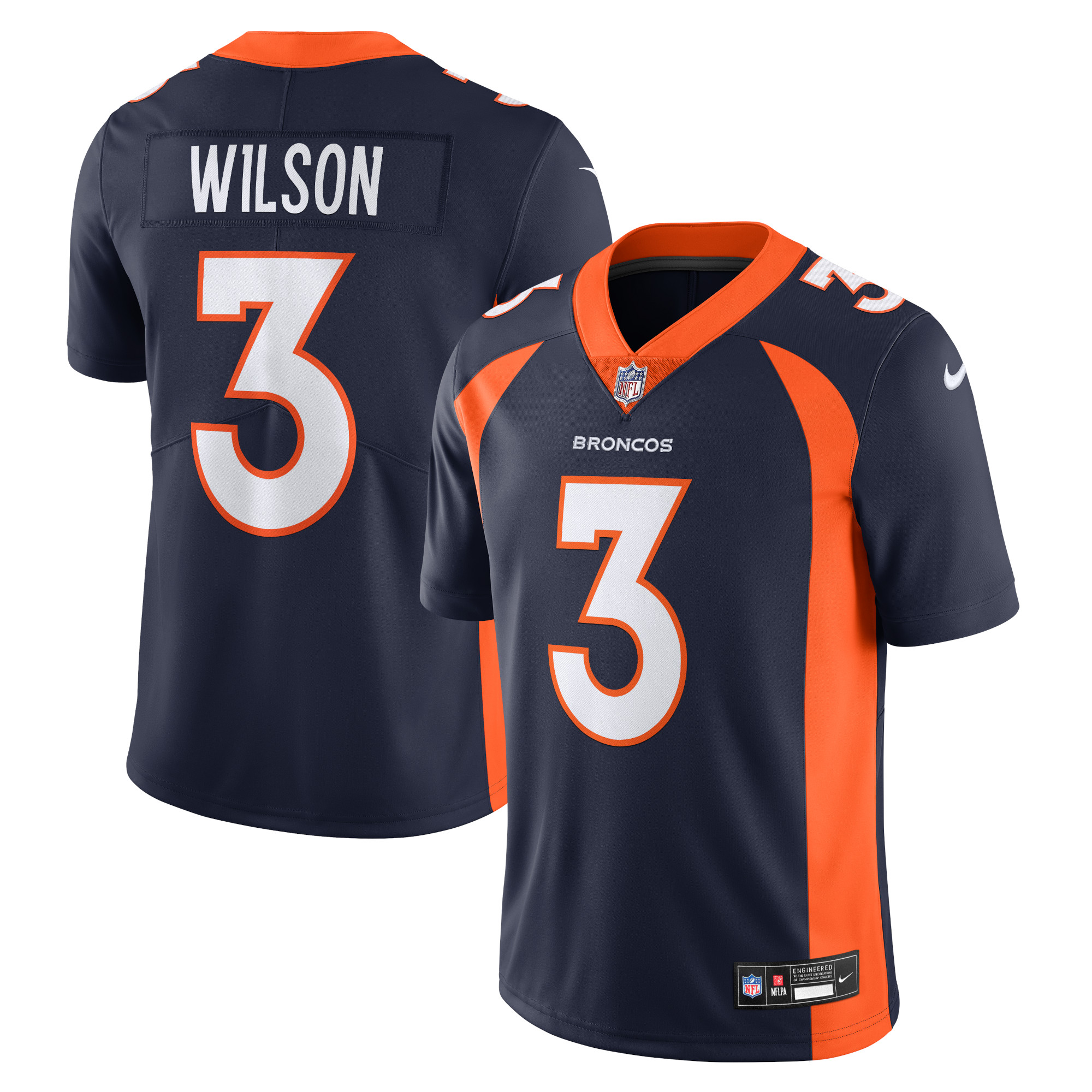 Russell Wilson Denver Broncos Vapor Untouchable Limited Jersey – Navy