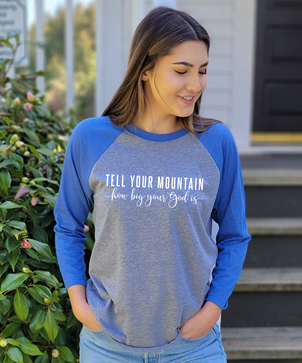 Tell Your Mountain Baseball Tee