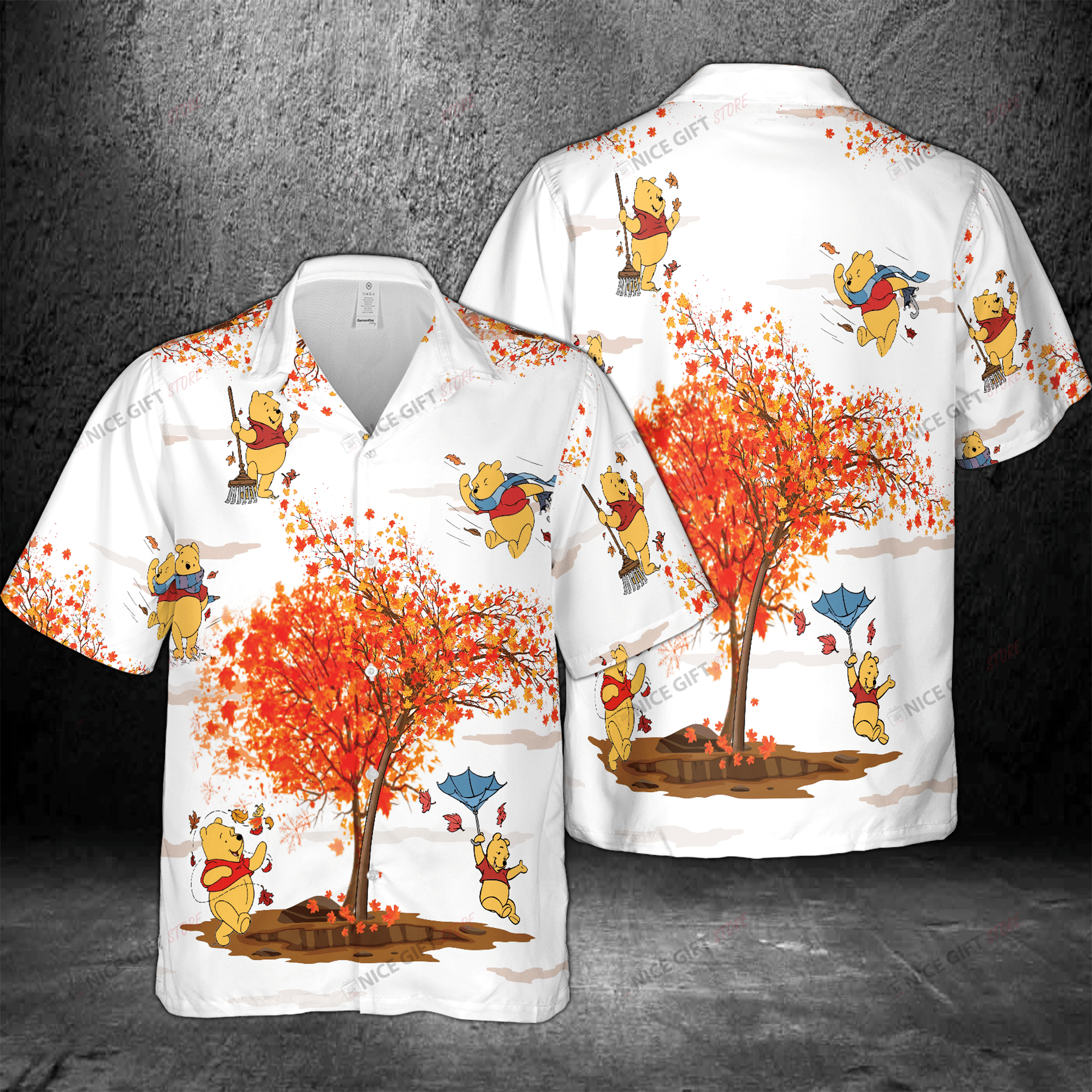 Winnie The Pooh Hawaiian 3D Shirt 3Hs-X8U4