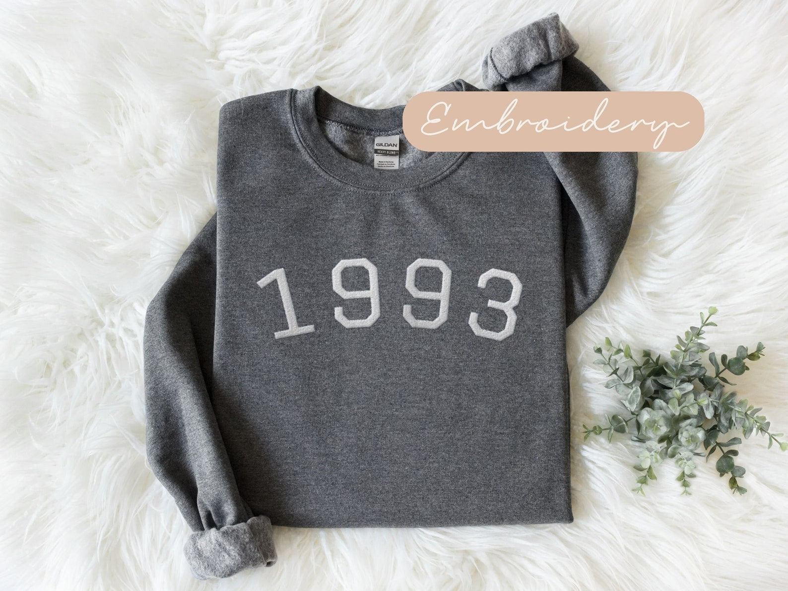 Embroidered 1993 Sweatshirt 2D Crewneck Sweatshirt All Over Print Sweatshirt For Women Sweatshirt For Men Sws2553