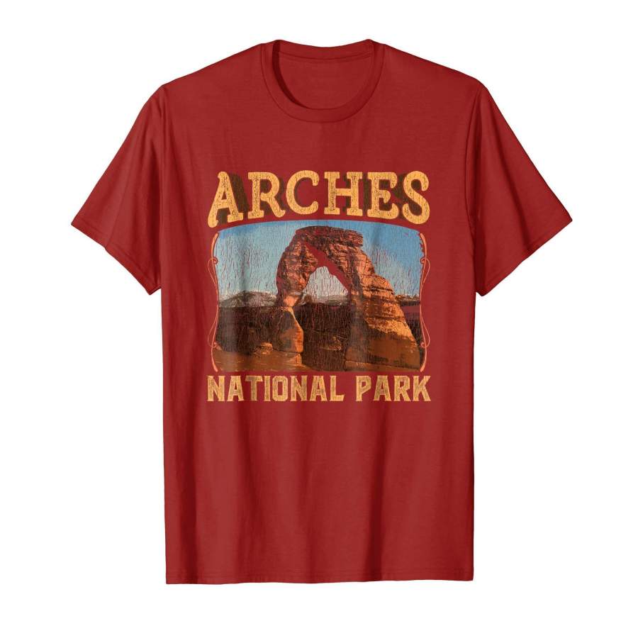 Arches National Park Shirt Vintage Delicate Arch Utah Tshirt