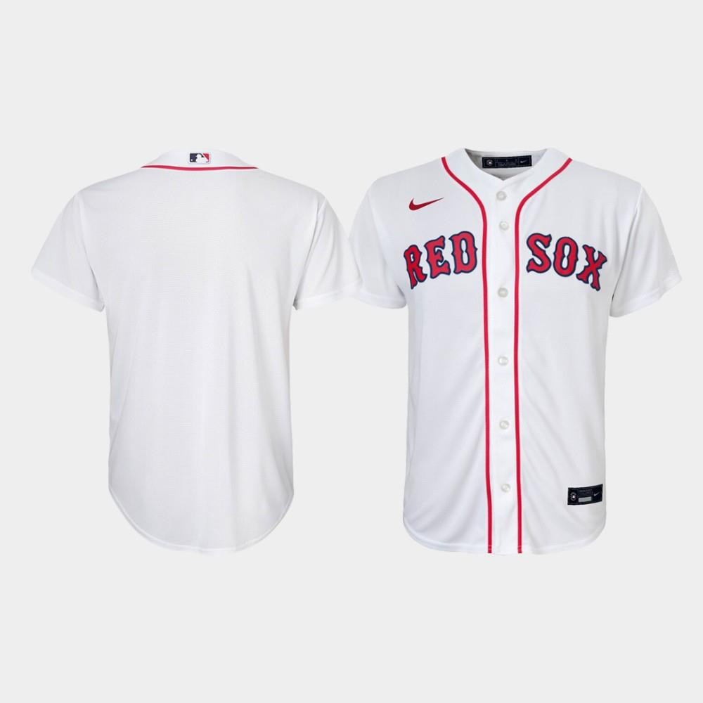 Youth Boston Red Sox White Home Jersey