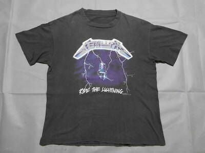 1989 Copyright Metallica  Vintage T-shirt Black Original Rock Metal Band R 9321