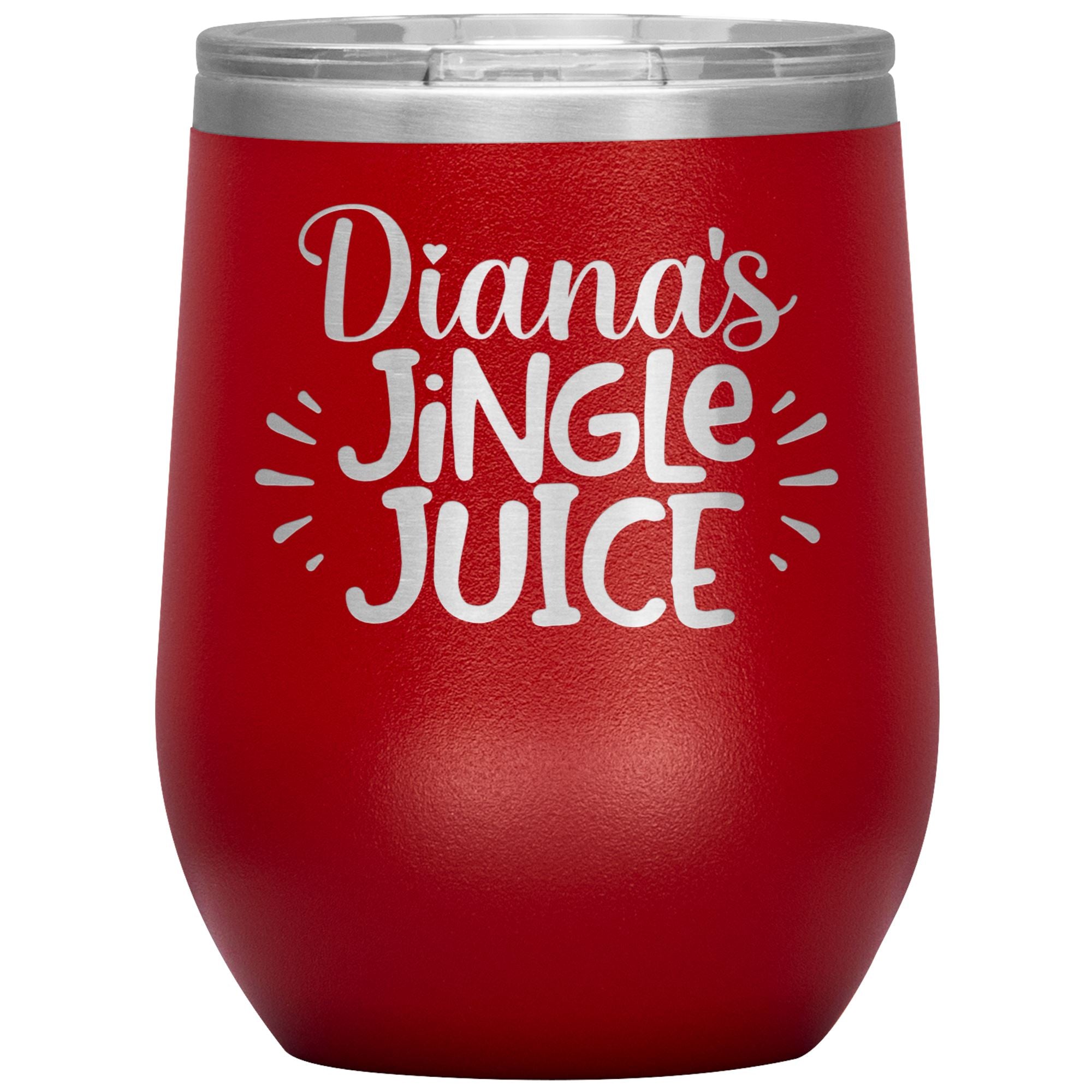 Personalized Jingle Juice 12Oz Wine Tumbler