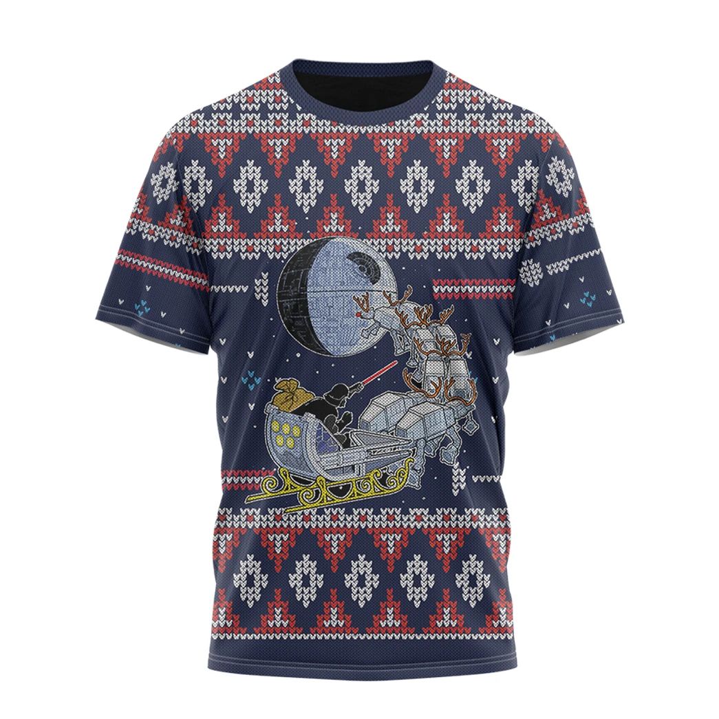 Alohazing 3D Darth Santa Ugly Christmas Custom T-Shirt