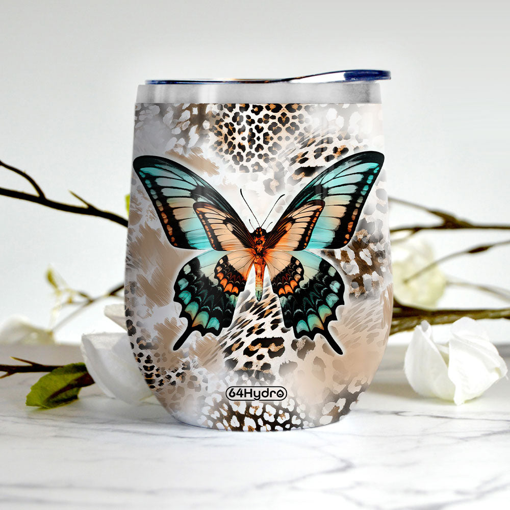 Butterfly Geometric Leopard Hhqz2903002Y Wine Tumbler