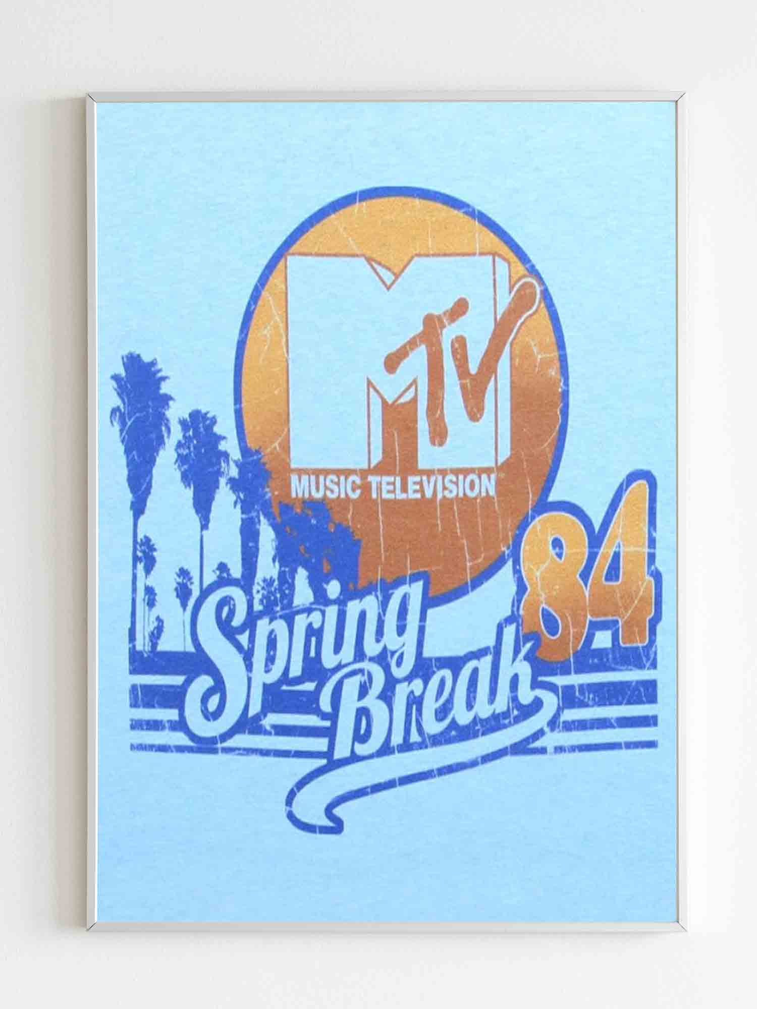 Mtv Spring Break Poster Poster Art Design