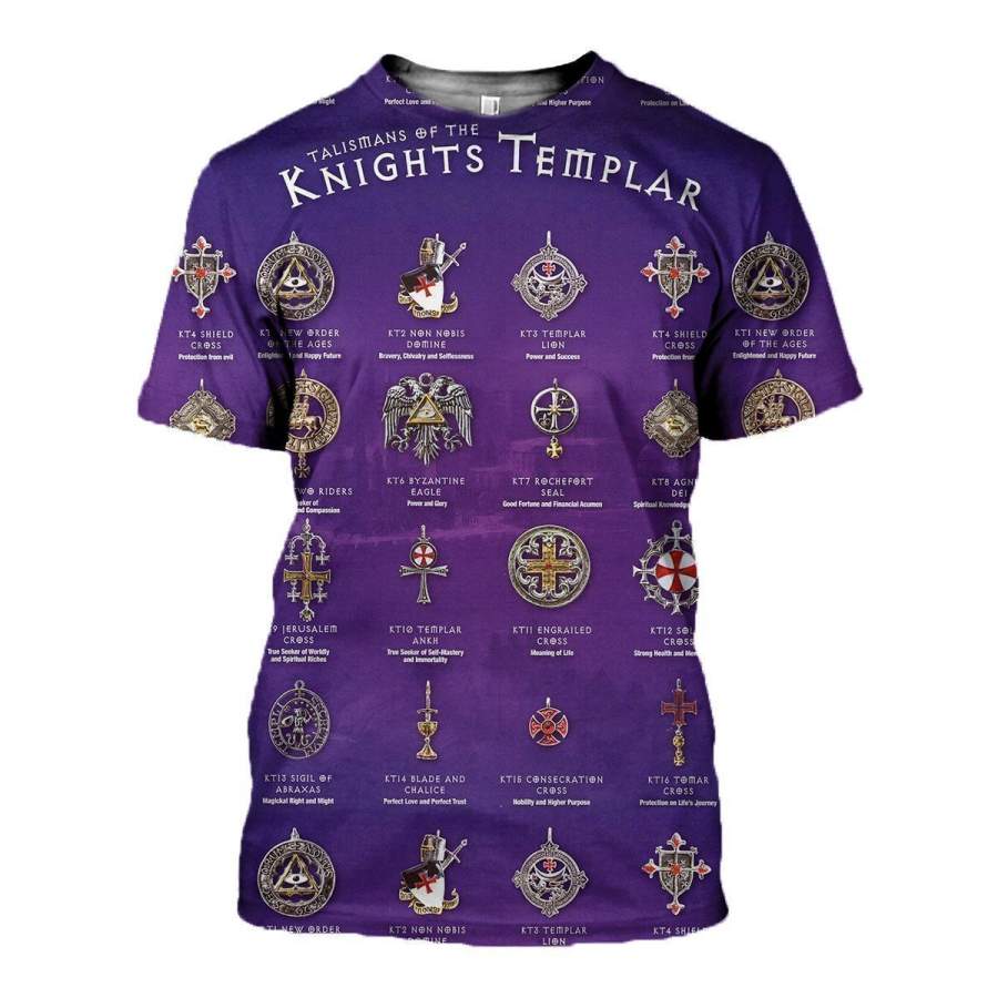 3D All Over Printed Talismans Of The Knights Templar Shirts and Shorts