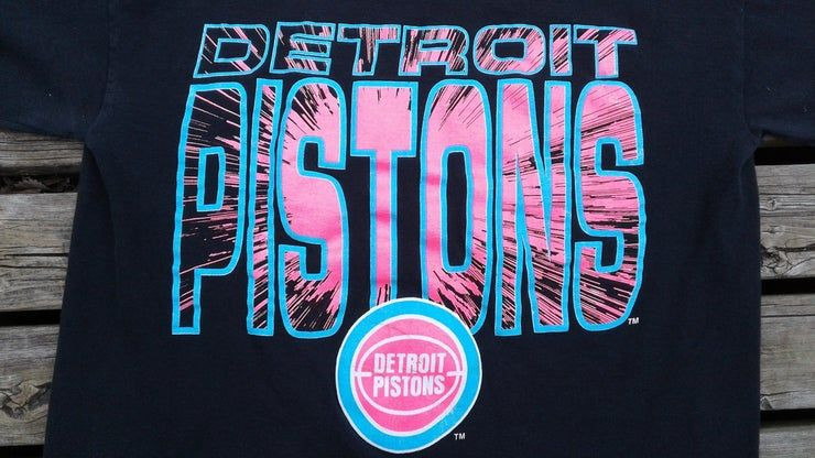 Killer 90 S Vintage Detroit Pistons Hot Pink Shirt