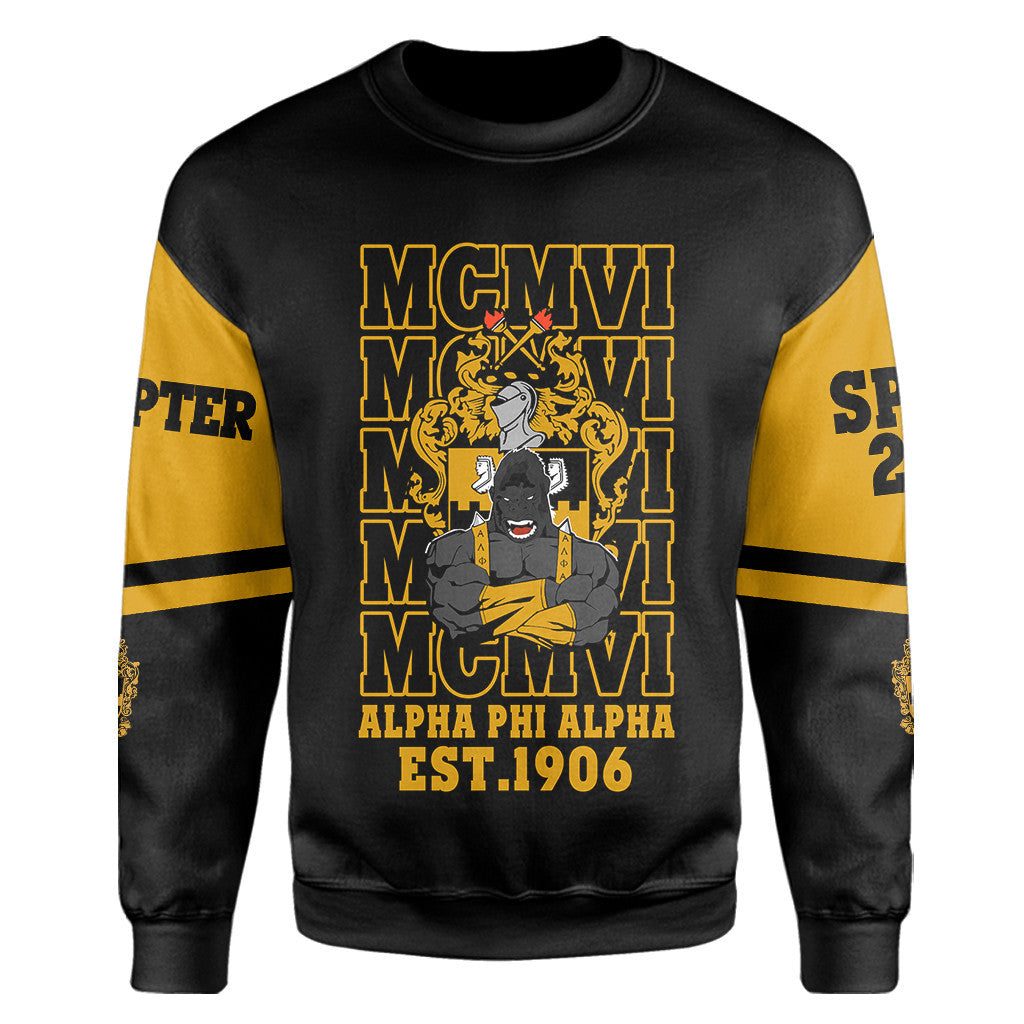 Wonder Print Shop Sweatshirt – Personalized Alpha Phi Alpha Mcm Style Sweatshirt