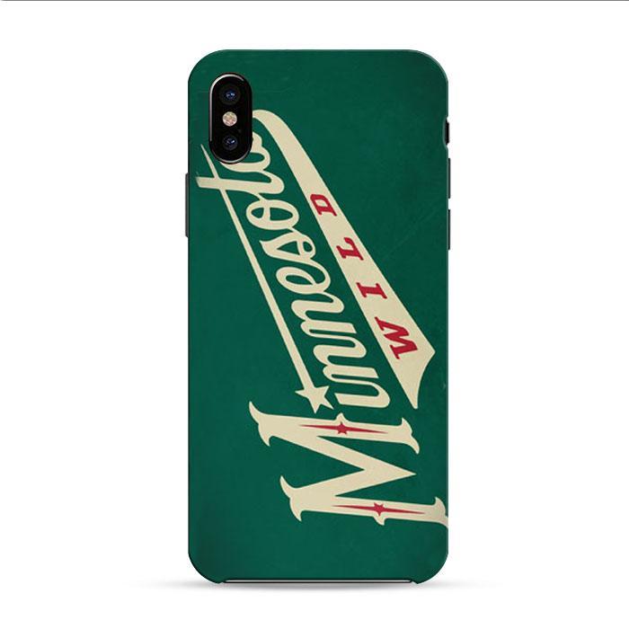 Minnesota Wild Text iPhone XR 3D Case