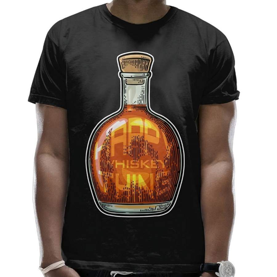 Whiskey Makes Me Frisky Men’S Cotton Round Neck Short Sleeve T-Shirt