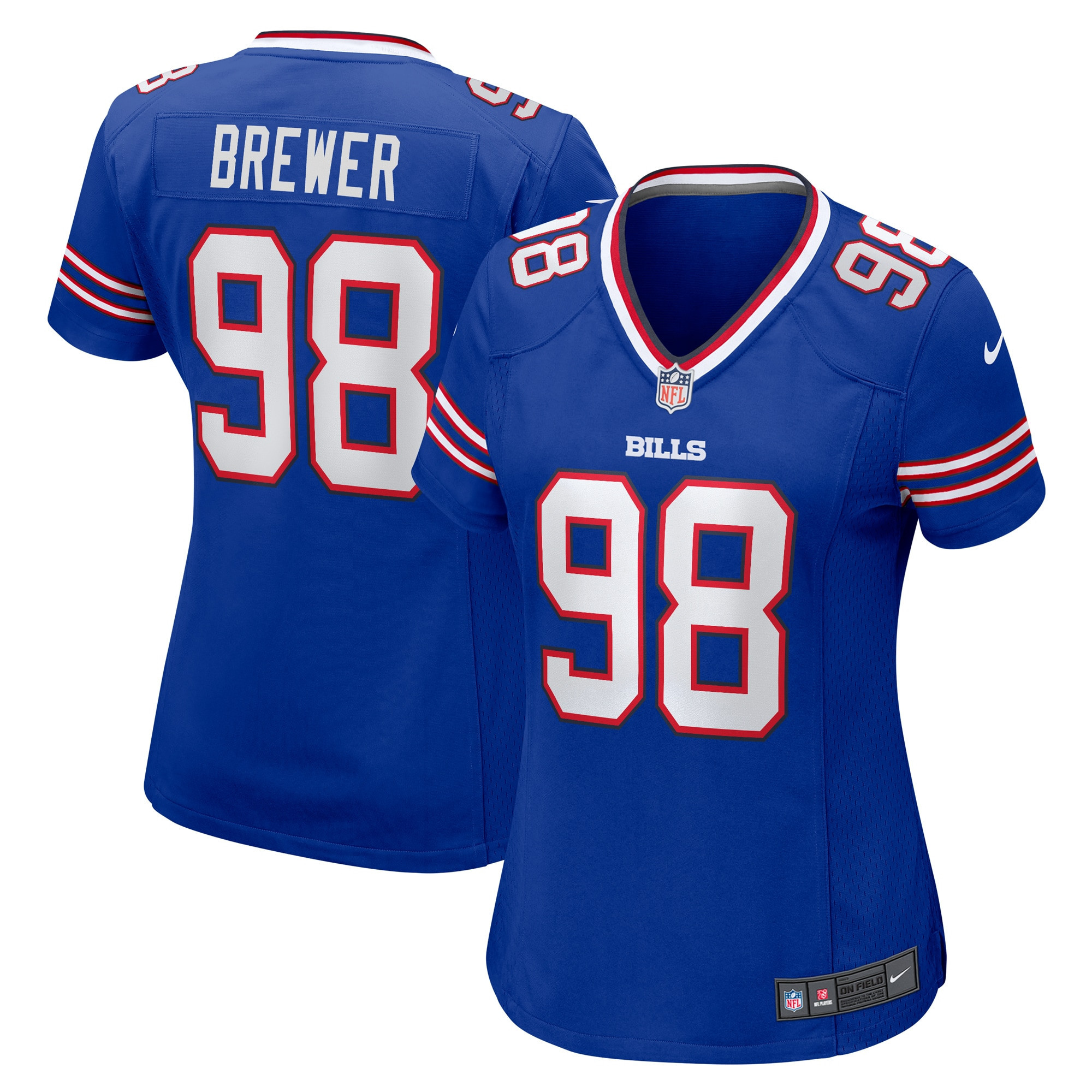 Cj Brewer Buffalo Bills Womens Player Game Jersey – Royal NFL