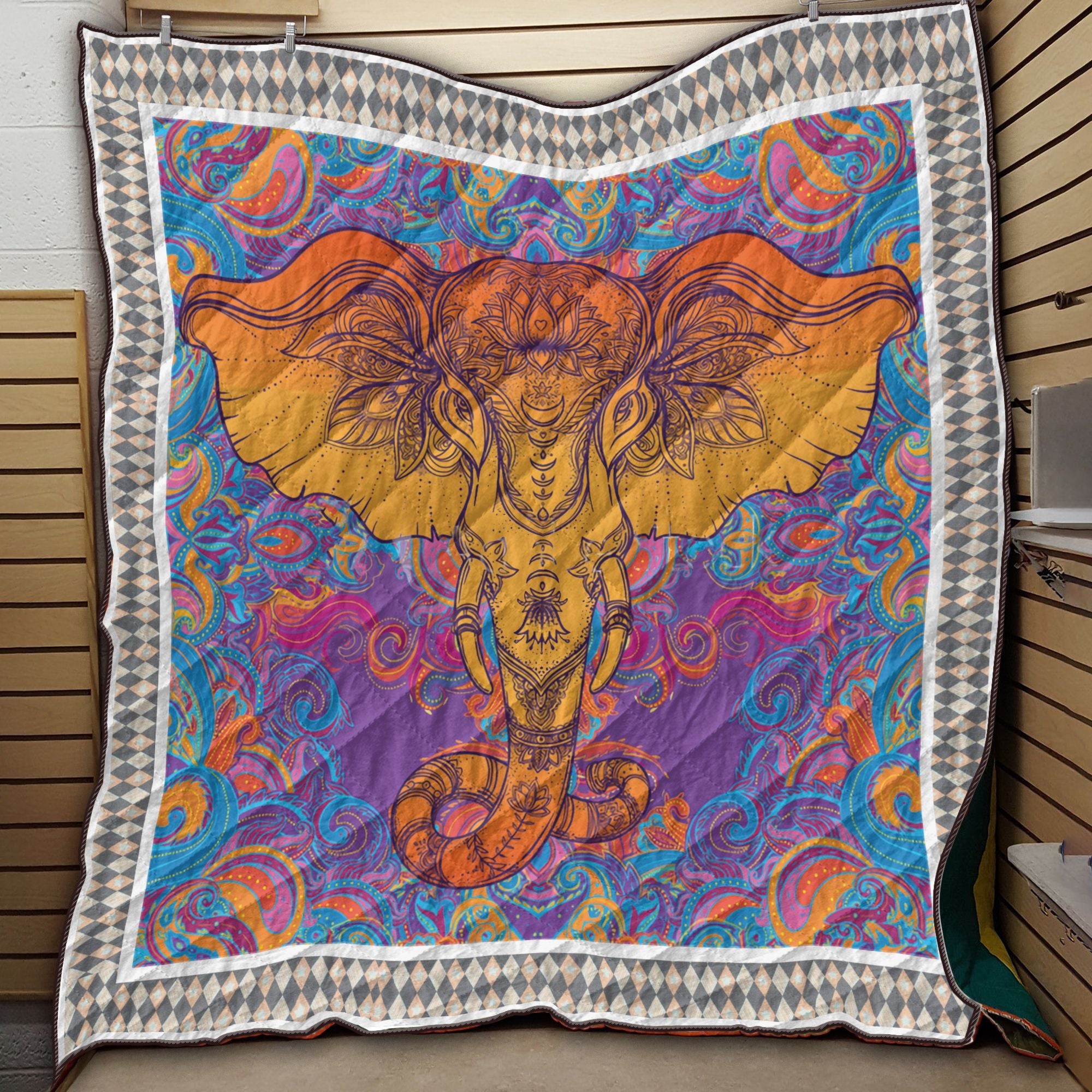 Elephant Tribal Stylle Lk39 Ntth011298 3D Customized Quilt