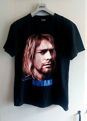 ** Nirvana Vintage T-shirt Kurt Cobain Heavy Metal 4690