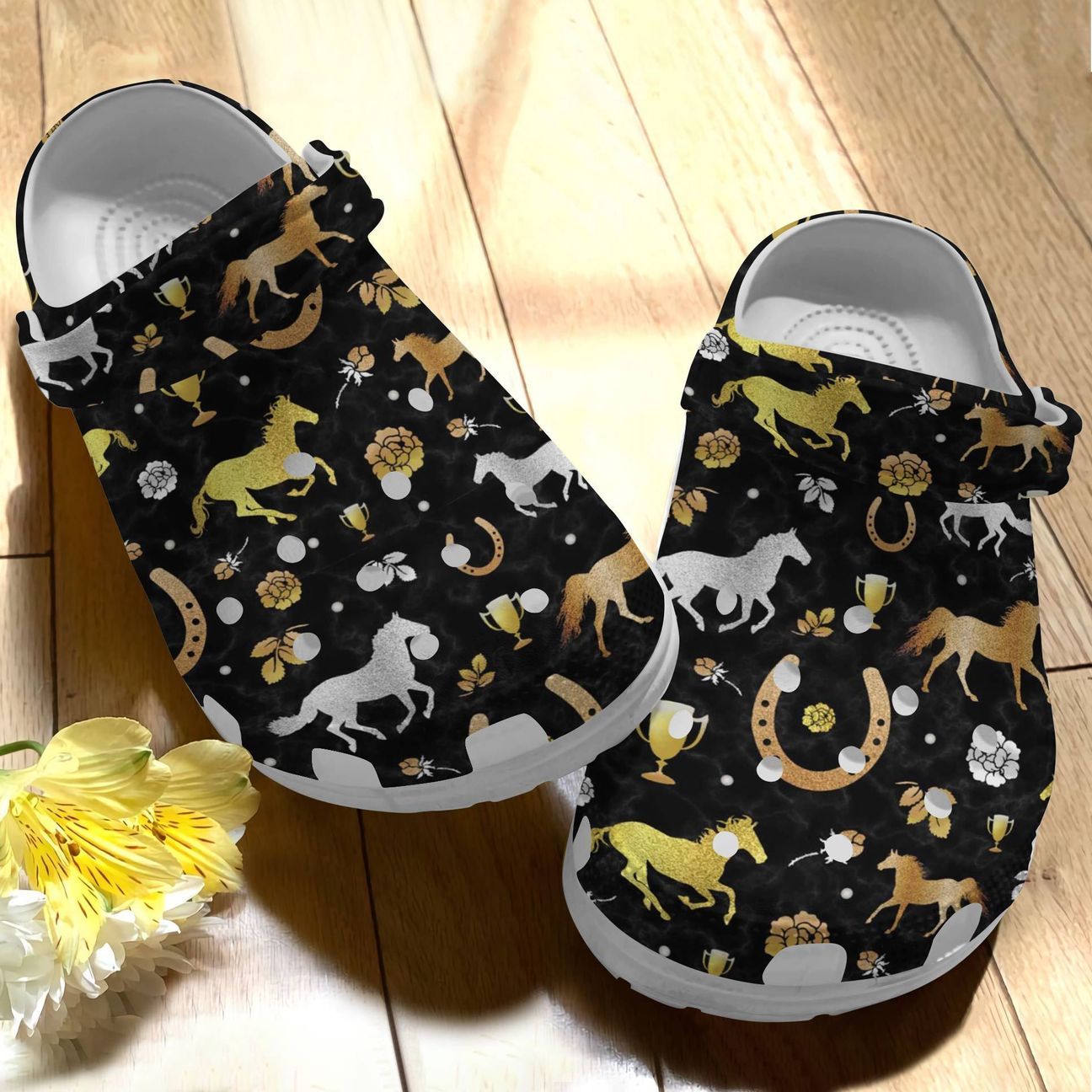 Horse Personalize Clog, Custom Name, Text, Fashion Style For Women, Men, Kid, Print 3D Horse V3