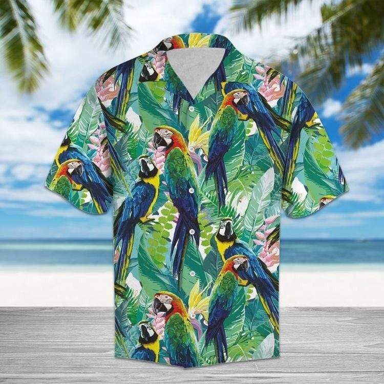 Buy Tropical Parrots Hawaii Aloha Shirts Ha69812