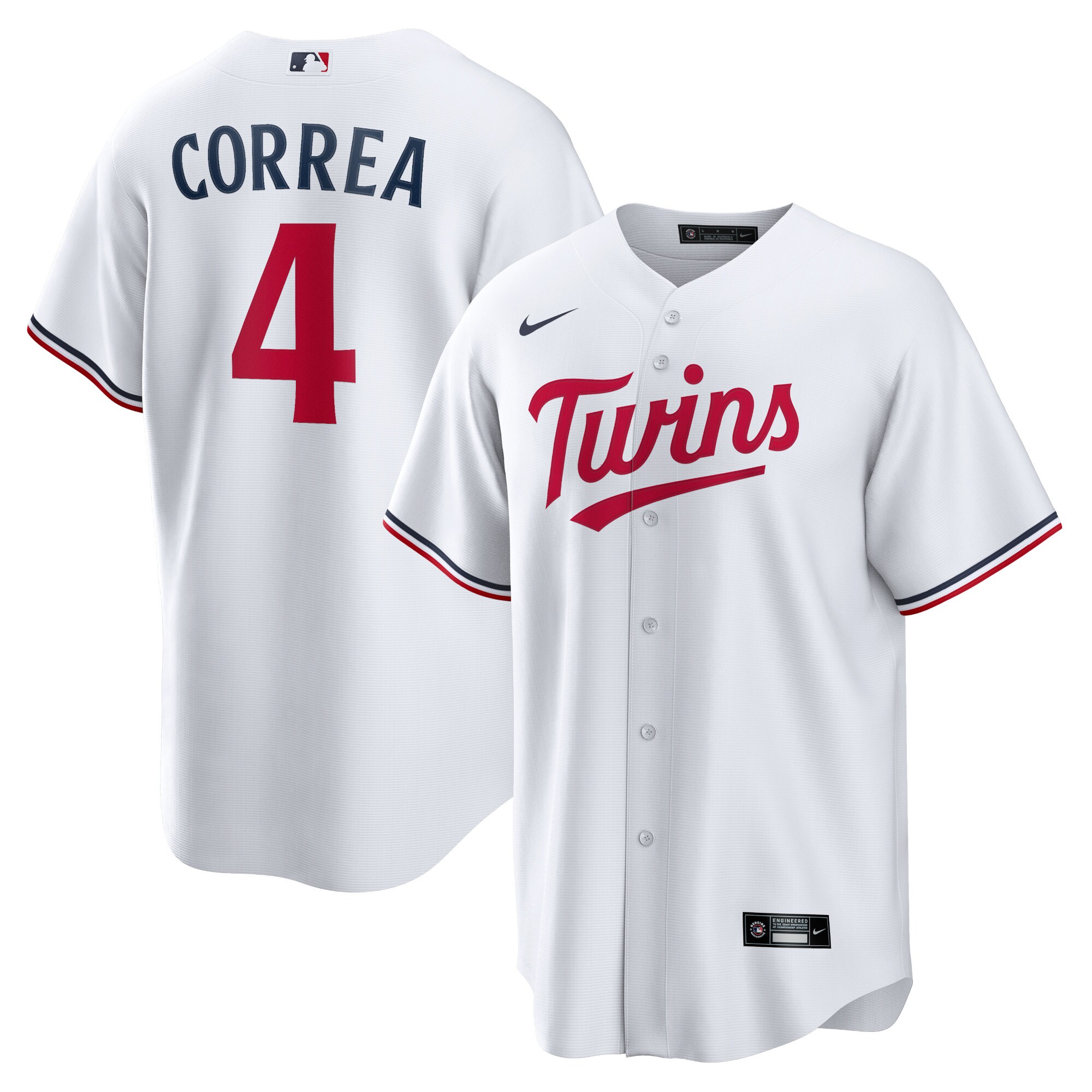 Men’s Minnesota Twins Carlos Correa White Home Player Jersey