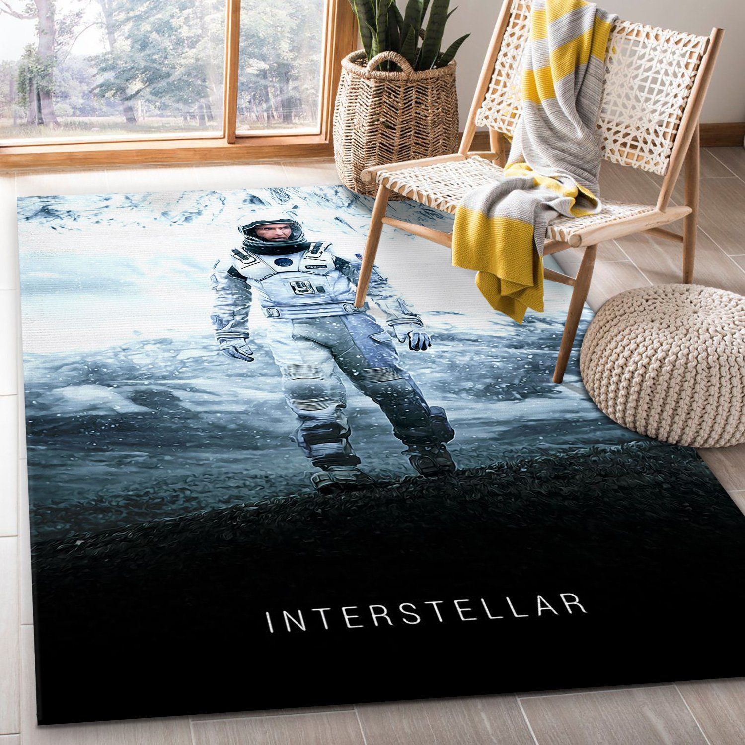 Interstellar Rug Art Painting Movie Rugs Family Gift US Decor