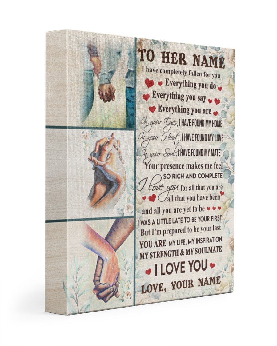 You Are My Life Personalized Name Canvas Lovely Gift For Girlfriend Poster Wall Art Home Decor