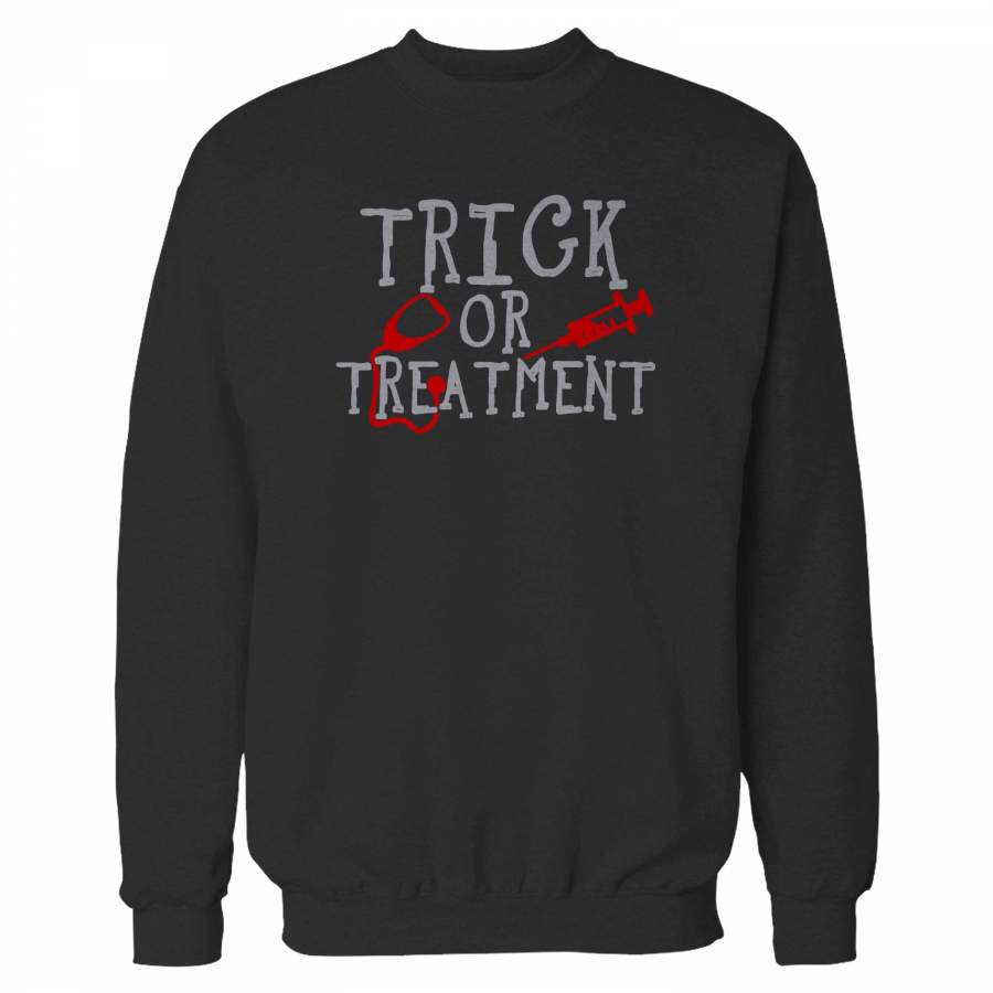 Trick Or Treatment Nurse Funny Halloween Sweatshirt