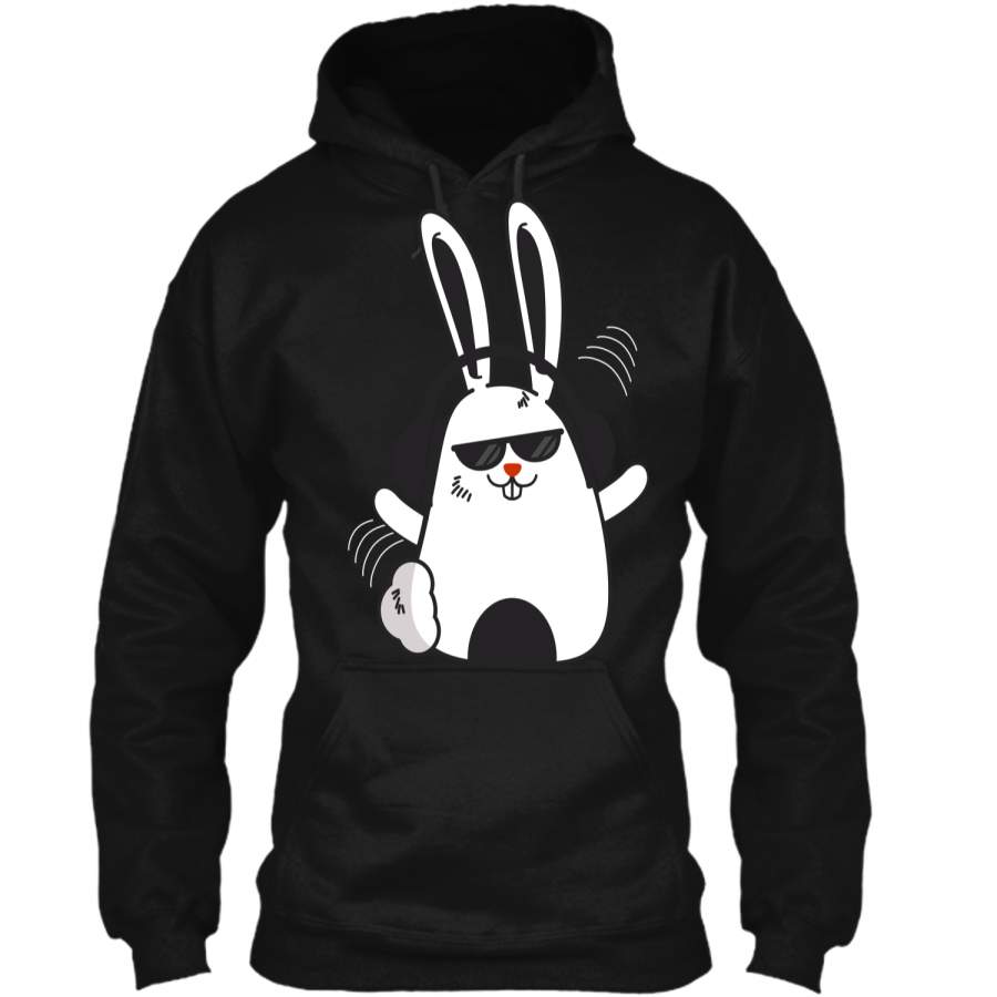 Cute Hip Hop Rabbit Bunny Easter T-Shirt Boys Teen Kids Men Pullover Hoodie 8 oz