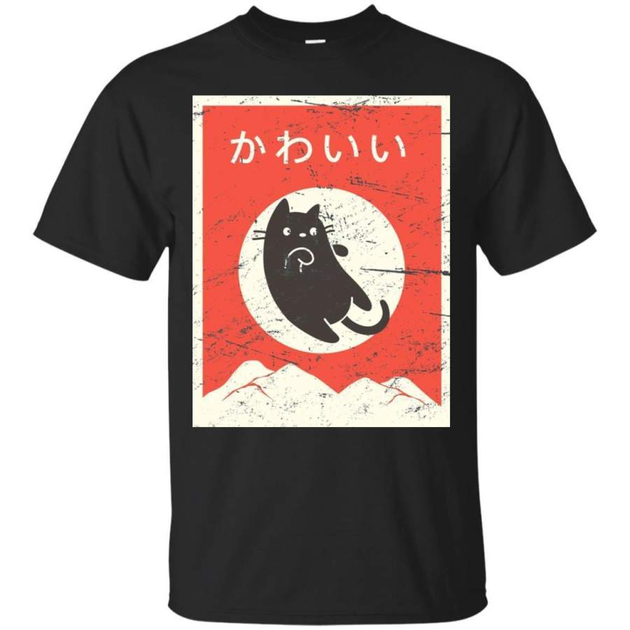 Vintage Japanese Cat Kawaii Anime Men/Women T-shirt