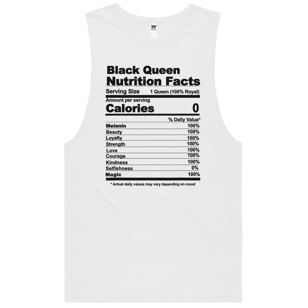 Nutritional Facts Shirt, Nutritional Facts Tank Top, Black Queen Nutrition Facts, Black Queen Nutritional Facts Tank Top