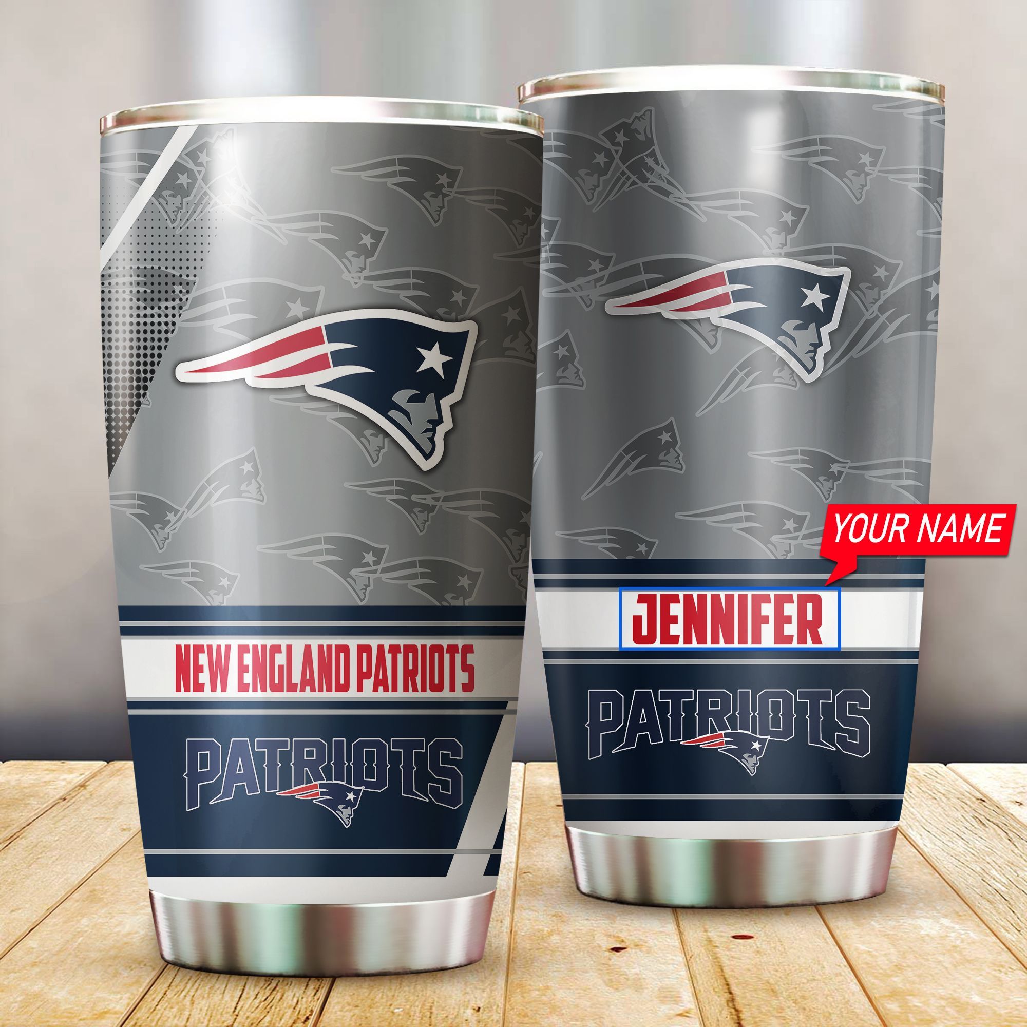 HT new New England Patriots Stainless Steel Tumbler