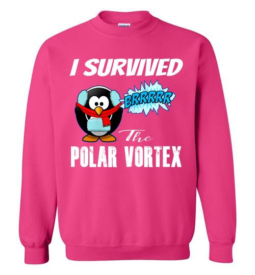 Shop Funny Penguin Polar Vortex Crewneck Sweatshirt