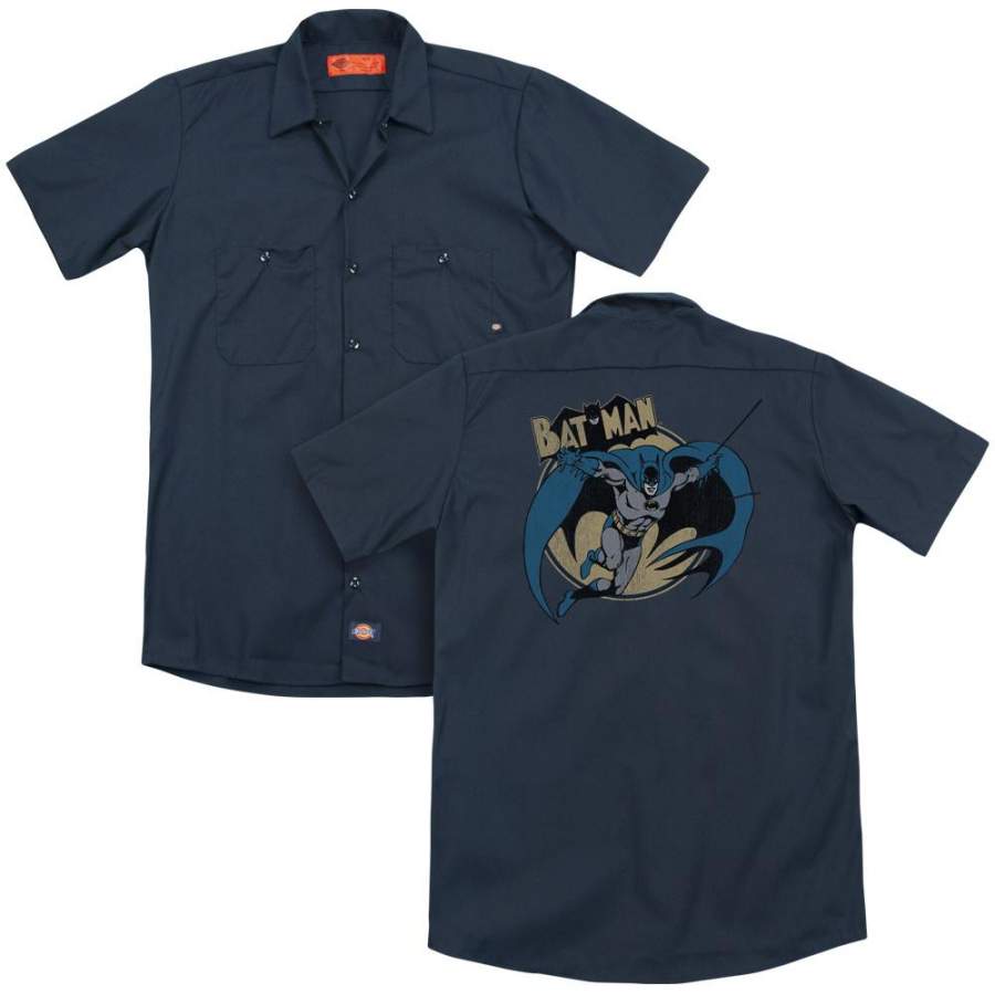 Batman – Through The Night (Back Print) Adult Work Shirt