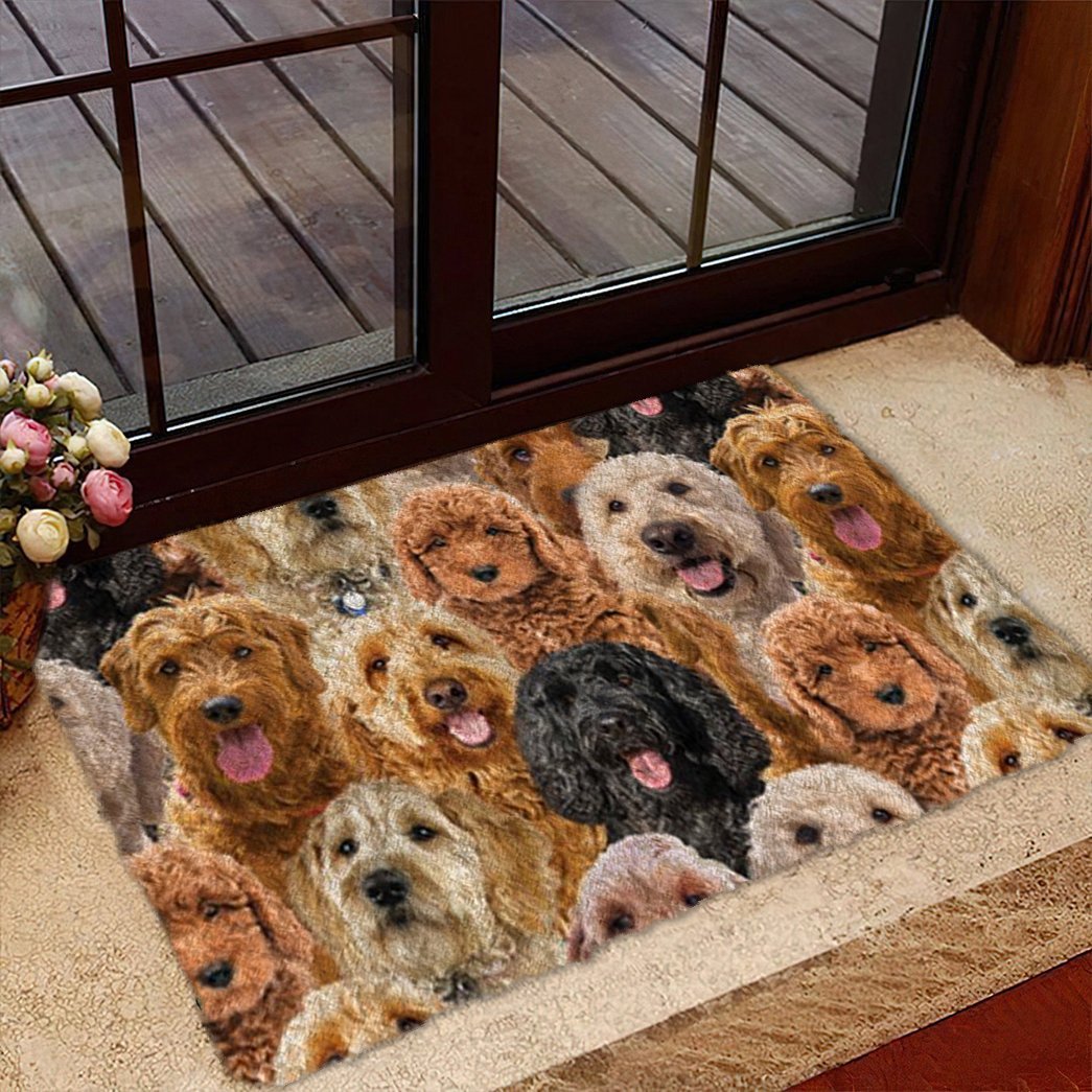 Tmarc Tee A Bunch Of Goldendoodles Doormat